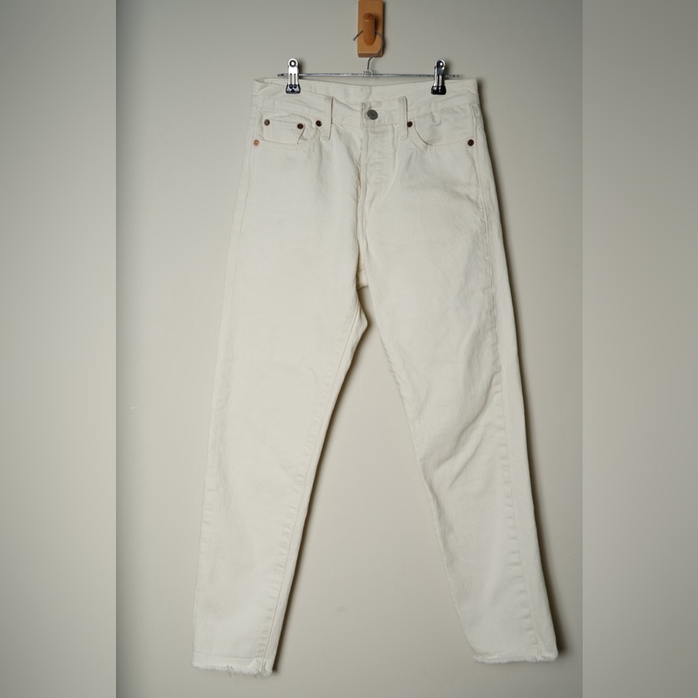 Levi’s 501 Original Fit Women’s Jeans Natural White Denim Straight Leg